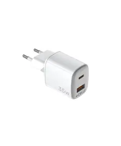 Adapter Celly 35W 1xUSB-C, USB-A GaN Wall Charger White - TechMall.geAdapter Celly 35W 1xUSB-C, USB-A GaN Wall Charger White - TechMall.ge ,Adapter Celly 35W 1xUSB-C, USB-A GaN Wall Charger White - TechMall.ge