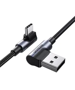USB Cable UGREEN US176 (20857), 18W, USB-A to Type-C 90 Degree, 2m, Space Gray - TechMall.geUSB Cable UGREEN US176 (20857), 18W, USB-A to Type-C 90 Degree, 2m, Space Gray - TechMall.ge ,USB Cable UGREEN US176 (20857), 18W, USB-A to Type-C 90 Degree, 2m, Space Gray - TechMall.ge