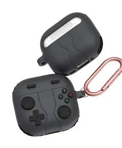 TVC AirPods 4 Case Game Console Shape Earphones Silicone Shell with Carabiner - Dark Grey - TechMall.geTVC AirPods 4 Case Game Console Shape Earphones Silicone Shell with Carabiner - Dark Grey - TechMall.ge ,TVC AirPods 4 Case Game Console Shape Earphones Silicone Shell with Carabiner - Dark Grey - TechMall.ge