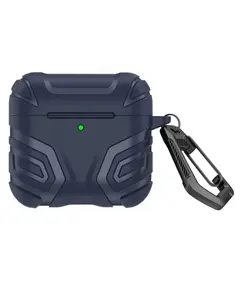 TVC AirPods 4 Case Split Design Soft TPU Shockproof Earphone Cover with Carabiner - Dark Blue - TechMall.geTVC AirPods 4 Case Split Design Soft TPU Shockproof Earphone Cover with Carabiner - Dark Blue - TechMall.ge ,TVC AirPods 4 Case Split Design Soft TPU Shockproof Earphone Cover with Carabiner - Dark Blue - TechMall.ge
