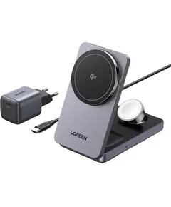 უსადენო დამტენი UGREEN W707 (45025) Qi2 MagFlow, 15W, Wireless Charging Station With 30W USB-C Charger, Space gray - TechMall.geუსადენო დამტენი UGREEN W707 (45025) Qi2 MagFlow, 15W, Wireless Charging Station With 30W USB-C Charger, Space gray - TechMall.ge ,უსადენო დამტენი UGREEN W707 (45025) Qi2 MagFlow, 15W, Wireless Charging Station With 30W USB-C Charger, Space gray - TechMall.ge