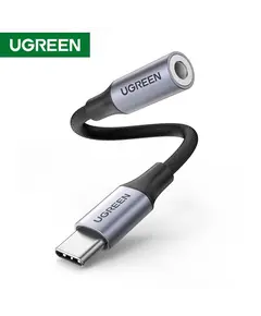 აუდიო ადაპტერი UGREEN USB-C to 3.5mm M/F Cable Aluminum Shell with Braided 10cm (Space Gray) - TechMall.geაუდიო ადაპტერი UGREEN USB-C to 3.5mm M/F Cable Aluminum Shell with Braided 10cm (Space Gray) - TechMall.ge ,აუდიო ადაპტერი UGREEN USB-C to 3.5mm M/F Cable Aluminum Shell with Braided 10cm (Space Gray) - TechMall.ge
