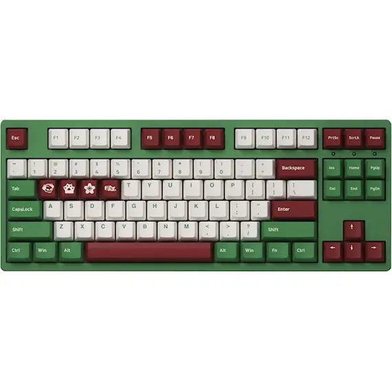 კლავიატურა Akko Keyboard  3087 Matcha Red Bean Cherry MX Red, RU, Green, 2 image - TechMall.geკლავიატურა Akko Keyboard  3087 Matcha Red Bean Cherry MX Red, RU, Green, 2 image - TechMall.ge ,კლავიატურა Akko Keyboard  3087 Matcha Red Bean Cherry MX Red, RU, Green, 2 image - TechMall.ge