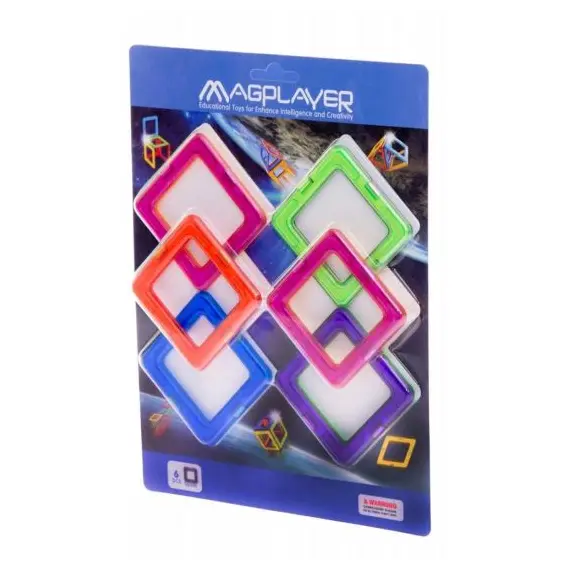 კონსტრუქტორი Magplayer Additional set of 6 e. MPC-6, 2 image - TechMall.geკონსტრუქტორი Magplayer Additional set of 6 e. MPC-6, 2 image - TechMall.ge ,კონსტრუქტორი Magplayer Additional set of 6 e. MPC-6, 2 image - TechMall.ge