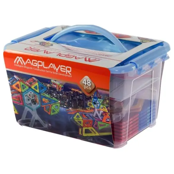 მაგნიტური კონსტრუქტორის ნაკრები Magplayer Designer magnetic set 48 e. MPT-48, 2 image - TechMall.geმაგნიტური კონსტრუქტორის ნაკრები Magplayer Designer magnetic set 48 e. MPT-48, 2 image - TechMall.ge ,მაგნიტური კონსტრუქტორის ნაკრები Magplayer Designer magnetic set 48 e. MPT-48, 2 image - TechMall.ge