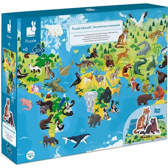 სათამაშო თავსატეხი Janod Educational Puzzle Endangered Animals - TechMall.geსათამაშო თავსატეხი Janod Educational Puzzle Endangered Animals - TechMall.ge ,სათამაშო თავსატეხი Janod Educational Puzzle Endangered Animals - TechMall.ge