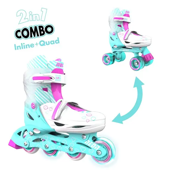 როლიკები NEON COMBO SKATES (SIZE 12-2) TEAL PINK 4L/13L/16L CL 4PK - TechMall.geროლიკები NEON COMBO SKATES (SIZE 12-2) TEAL PINK 4L/13L/16L CL 4PK - TechMall.ge ,როლიკები NEON COMBO SKATES (SIZE 12-2) TEAL PINK 4L/13L/16L CL 4PK - TechMall.ge