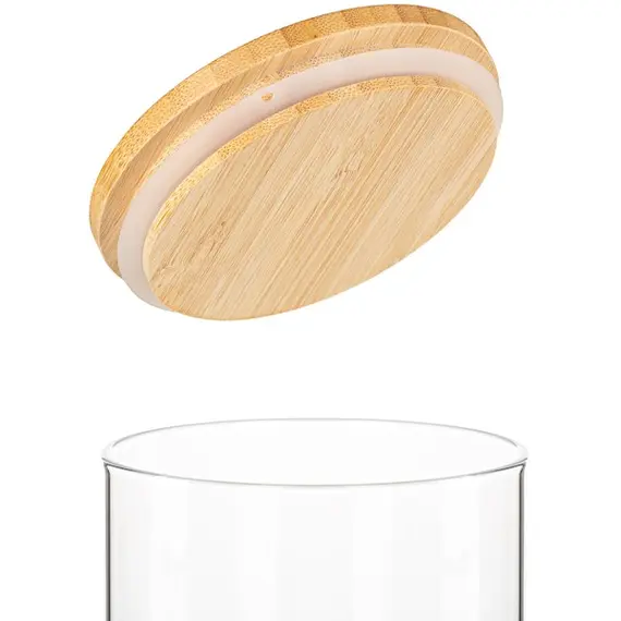 ქილა Ardesto Jar Fresh, 760 ml, round, glass, bamboo, 2 image - TechMall.geქილა Ardesto Jar Fresh, 760 ml, round, glass, bamboo, 2 image - TechMall.ge ,ქილა Ardesto Jar Fresh, 760 ml, round, glass, bamboo, 2 image - TechMall.ge