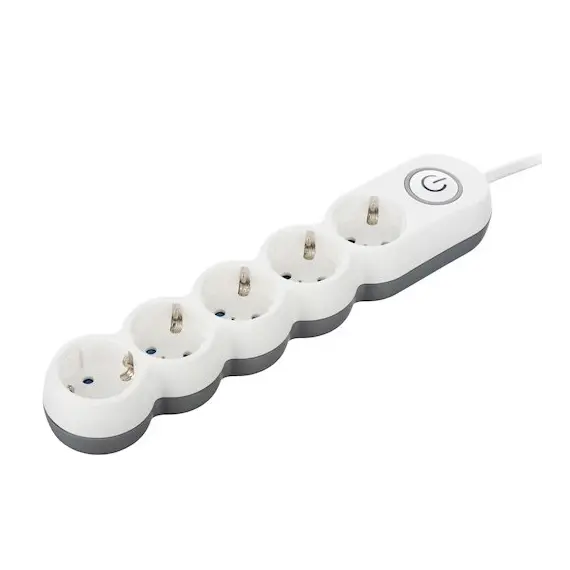 დამაგრძელებელი კაბელი 2E 5 Ways socket,with children protection.H05VV-F 3G*1.0mm, 3m, white, suitable for vertical mounting, 3 image - TechMall.geდამაგრძელებელი კაბელი 2E 5 Ways socket,with children protection.H05VV-F 3G*1.0mm, 3m, white, suitable for vertical mounting, 3 image - TechMall.ge ,დამაგრძელებელი კაბელი 2E 5 Ways socket,with children protection.H05VV-F 3G*1.0mm, 3m, white, suitable for vertical mounting, 3 image - TechMall.ge
