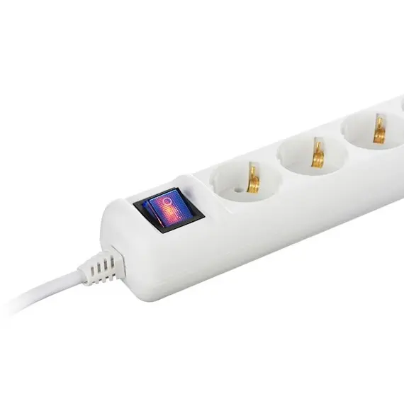 დამაგრძელებელი კაბელი 2E 5 ways socket,with children protection and switch.H05VV-F 3G*1.0mm, 3m, White body,blue switch, 3 image - TechMall.geდამაგრძელებელი კაბელი 2E 5 ways socket,with children protection and switch.H05VV-F 3G*1.0mm, 3m, White body,blue switch, 3 image - TechMall.ge ,დამაგრძელებელი კაბელი 2E 5 ways socket,with children protection and switch.H05VV-F 3G*1.0mm, 3m, White body,blue switch, 3 image - TechMall.ge
