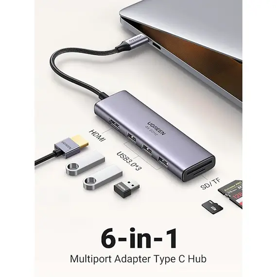 USB-C ჰაბი UGREEN CM511 (60383), 2 image - TechMall.geUSB-C ჰაბი UGREEN CM511 (60383), 2 image - TechMall.ge ,USB-C ჰაბი UGREEN CM511 (60383), 2 image - TechMall.ge