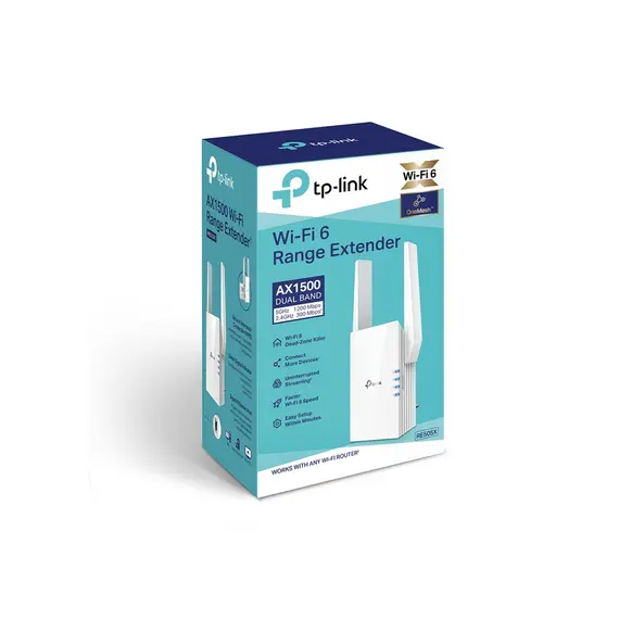 როუტერი TP-link RE505X AX1500 Wi-Fi 6 Range Extender, 3 image - TechMall.geროუტერი TP-link RE505X AX1500 Wi-Fi 6 Range Extender, 3 image - TechMall.ge ,როუტერი TP-link RE505X AX1500 Wi-Fi 6 Range Extender, 3 image - TechMall.ge