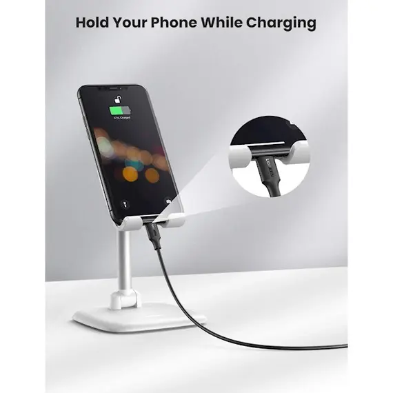 მობილურის დამჭერი UGREEN LP287 (80192) Adjustable Desk Phone Holder, White, 4 image - TechMall.geმობილურის დამჭერი UGREEN LP287 (80192) Adjustable Desk Phone Holder, White, 4 image - TechMall.ge ,მობილურის დამჭერი UGREEN LP287 (80192) Adjustable Desk Phone Holder, White, 4 image - TechMall.ge