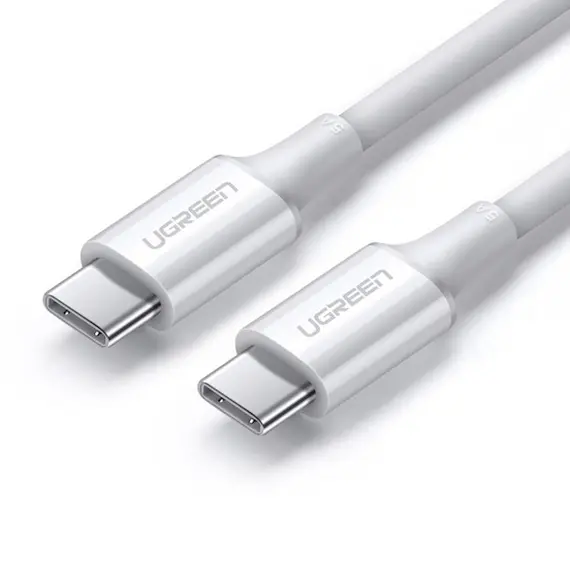 USB კაბელი UGREEN US300 (60551) USB2.0 Type-C to Type-C Male Cable 100W, 1m, White - TechMall.geUSB კაბელი UGREEN US300 (60551) USB2.0 Type-C to Type-C Male Cable 100W, 1m, White - TechMall.ge ,USB კაბელი UGREEN US300 (60551) USB2.0 Type-C to Type-C Male Cable 100W, 1m, White - TechMall.ge
