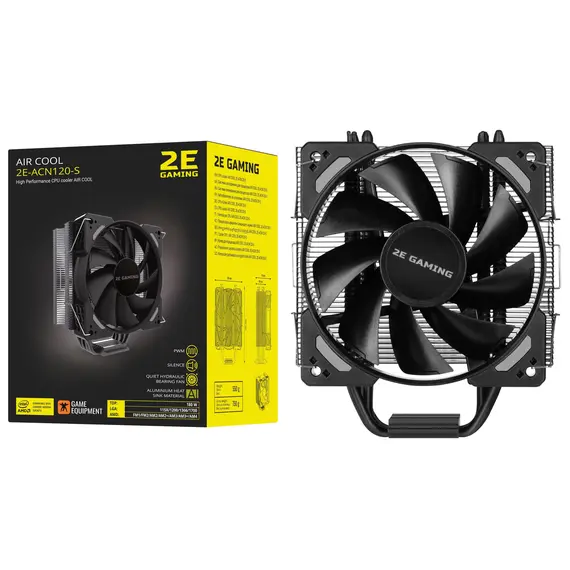 ქულერი 2E GAMING CPU cooling system  AIR COOL (ACN120-S) 115X,1200,1366,1700 FM1,FM2,AM2,AM2+,AM3,AM3+,AM4, 120mm,TDP 180W - TechMall.geქულერი 2E GAMING CPU cooling system  AIR COOL (ACN120-S) 115X,1200,1366,1700 FM1,FM2,AM2,AM2+,AM3,AM3+,AM4, 120mm,TDP 180W - TechMall.ge ,ქულერი 2E GAMING CPU cooling system  AIR COOL (ACN120-S) 115X,1200,1366,1700 FM1,FM2,AM2,AM2+,AM3,AM3+,AM4, 120mm,TDP 180W - TechMall.ge