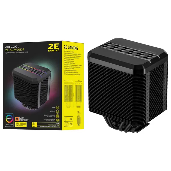 ქულერი 2E GAMING CPU cooling system  AIR COOL (ACM90D4) RGB,115X,1200,1366,1700 FM1,FM2,AM2,AM2+,AM3,AM3+,AM4, 90mm,TDP 180W, 4 image - TechMall.geქულერი 2E GAMING CPU cooling system  AIR COOL (ACM90D4) RGB,115X,1200,1366,1700 FM1,FM2,AM2,AM2+,AM3,AM3+,AM4, 90mm,TDP 180W, 4 image - TechMall.ge ,ქულერი 2E GAMING CPU cooling system  AIR COOL (ACM90D4) RGB,115X,1200,1366,1700 FM1,FM2,AM2,AM2+,AM3,AM3+,AM4, 90mm,TDP 180W, 4 image - TechMall.ge