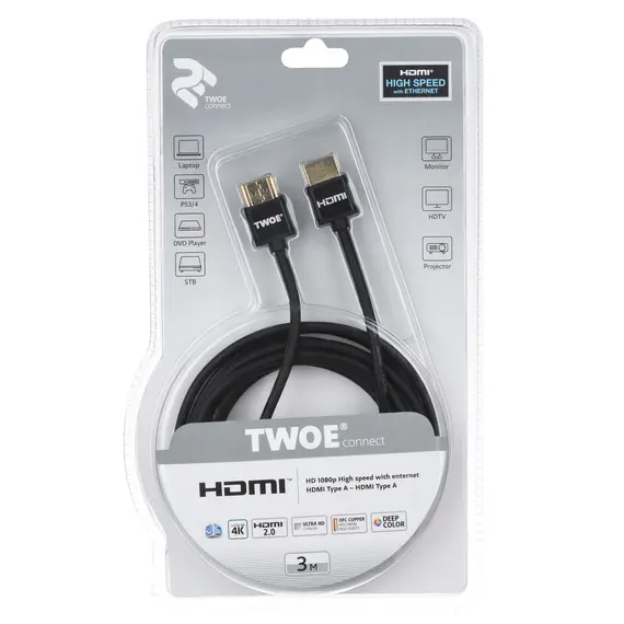 კაბელი 2Е Cable HDMI 2.0 (AM/AM), Slim, High Speed, Alumium, 3m, black, 3 image - TechMall.geკაბელი 2Е Cable HDMI 2.0 (AM/AM), Slim, High Speed, Alumium, 3m, black, 3 image - TechMall.ge ,კაბელი 2Е Cable HDMI 2.0 (AM/AM), Slim, High Speed, Alumium, 3m, black, 3 image - TechMall.ge