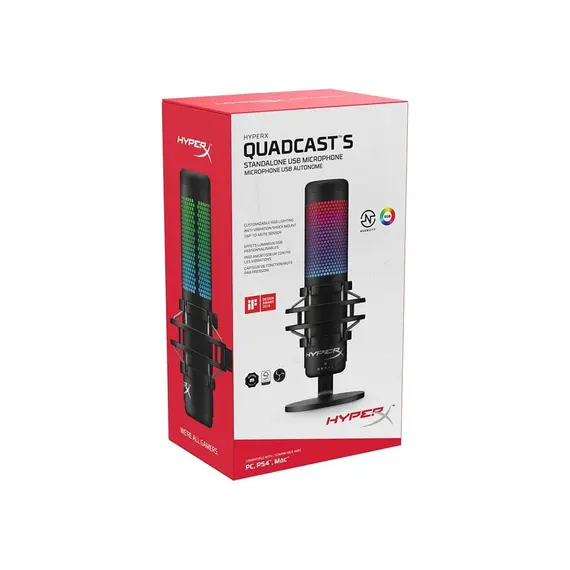 Microphone HyperX QuadCast S, 3 image - TechMall.geMicrophone HyperX QuadCast S, 3 image - TechMall.ge ,Microphone HyperX QuadCast S, 3 image - TechMall.ge