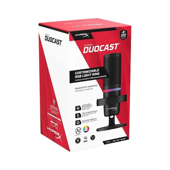 მიკროფონი HyperX DuoCast Black HMID1R-A-BK/G, 3 image - TechMall.geმიკროფონი HyperX DuoCast Black HMID1R-A-BK/G, 3 image - TechMall.ge ,მიკროფონი HyperX DuoCast Black HMID1R-A-BK/G, 3 image - TechMall.ge