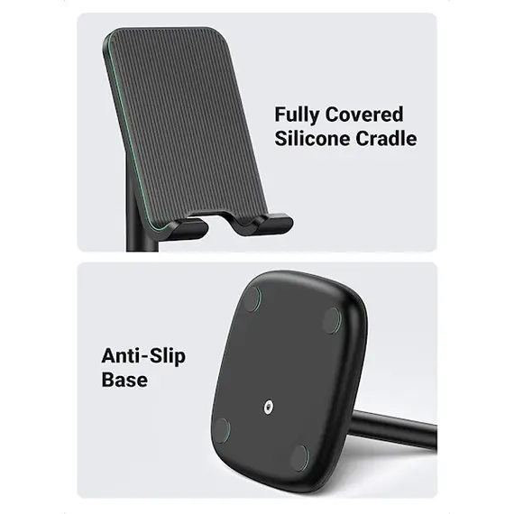 მობილურის დამჭერი UGREEN LP280 (80194), Adjustable Desk Phone Holder, Black, 3 image - TechMall.geმობილურის დამჭერი UGREEN LP280 (80194), Adjustable Desk Phone Holder, Black, 3 image - TechMall.ge ,მობილურის დამჭერი UGREEN LP280 (80194), Adjustable Desk Phone Holder, Black, 3 image - TechMall.ge