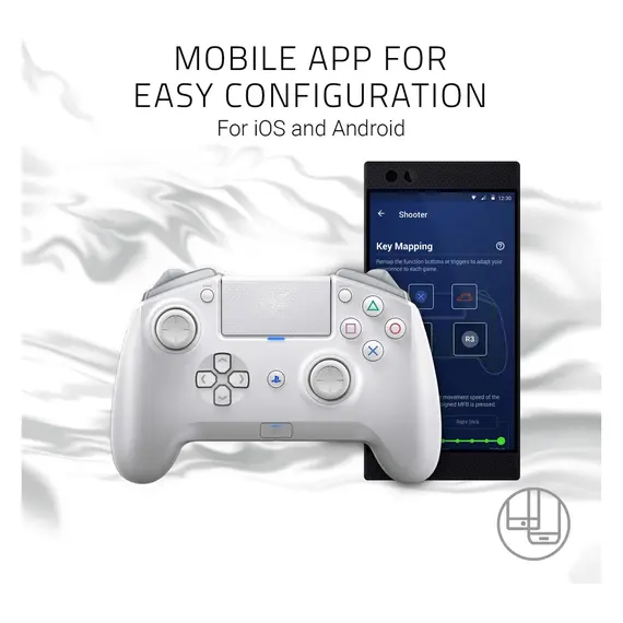 ჯოისტიკი Razer Gamepad Raiju Tournament Ed. Mercury BT/USB White, 3 image - TechMall.geჯოისტიკი Razer Gamepad Raiju Tournament Ed. Mercury BT/USB White, 3 image - TechMall.ge ,ჯოისტიკი Razer Gamepad Raiju Tournament Ed. Mercury BT/USB White, 3 image - TechMall.ge