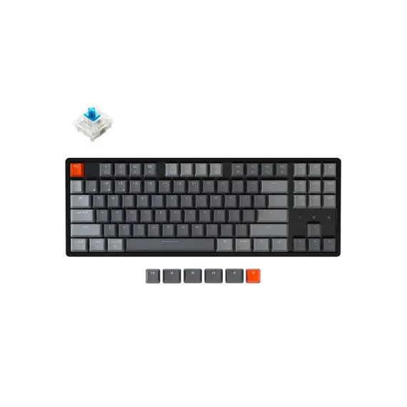 კლავიატურა Keychron K8 87 Key Gateron White LED Red, 2 image - TechMall.geკლავიატურა Keychron K8 87 Key Gateron White LED Red, 2 image - TechMall.ge ,კლავიატურა Keychron K8 87 Key Gateron White LED Red, 2 image - TechMall.ge