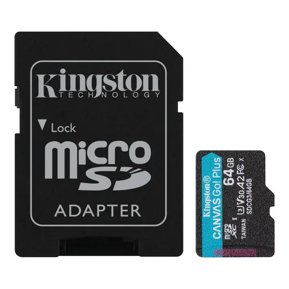 ფლეშ მეხსიერების ბარათი Kingston 64GB SDXC Canvas Go! Plus (SDCG3/64) - TechMall.geფლეშ მეხსიერების ბარათი Kingston 64GB SDXC Canvas Go! Plus (SDCG3/64) - TechMall.ge ,ფლეშ მეხსიერების ბარათი Kingston 64GB SDXC Canvas Go! Plus (SDCG3/64) - TechMall.ge