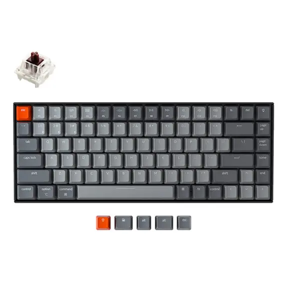 კლავიატურა Keychron K2 84 Key  Gateron  White LED Brown - TechMall.geკლავიატურა Keychron K2 84 Key  Gateron  White LED Brown - TechMall.ge ,კლავიატურა Keychron K2 84 Key  Gateron  White LED Brown - TechMall.ge
