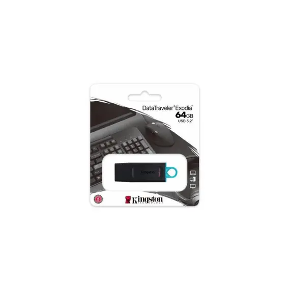 USB ფლეშ მეხსიერება kingston DTX 64GB USB3.2 Gen 1 DataTraveler Exodia (Black + Teal), 3 image - TechMall.geUSB ფლეშ მეხსიერება kingston DTX 64GB USB3.2 Gen 1 DataTraveler Exodia (Black + Teal), 3 image - TechMall.ge ,USB ფლეშ მეხსიერება kingston DTX 64GB USB3.2 Gen 1 DataTraveler Exodia (Black + Teal), 3 image - TechMall.ge