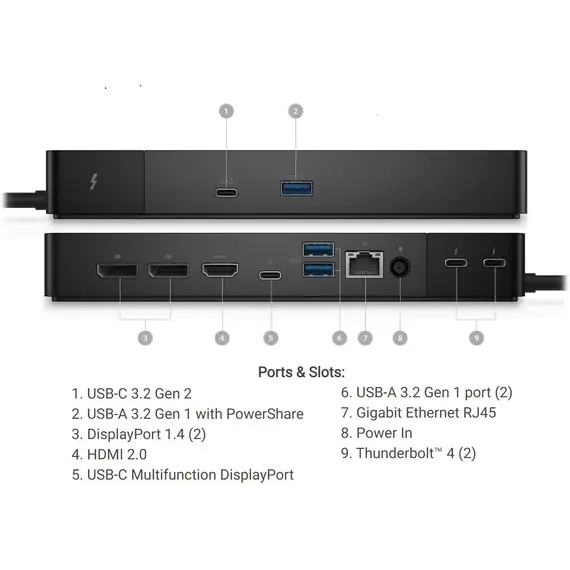 დოკ სადგური Dell Thunderbolt Dock WD22TB4, 180W, 5 image - TechMall.geდოკ სადგური Dell Thunderbolt Dock WD22TB4, 180W, 5 image - TechMall.ge ,დოკ სადგური Dell Thunderbolt Dock WD22TB4, 180W, 5 image - TechMall.ge