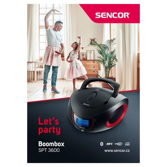აუდიო სისტემა SENCOR SPT 3600 BR BOOMBOX WITH CD, BT, MP3, USB, AUX AND FM RADIO, 2 image - TechMall.geაუდიო სისტემა SENCOR SPT 3600 BR BOOMBOX WITH CD, BT, MP3, USB, AUX AND FM RADIO, 2 image - TechMall.ge ,აუდიო სისტემა SENCOR SPT 3600 BR BOOMBOX WITH CD, BT, MP3, USB, AUX AND FM RADIO, 2 image - TechMall.ge