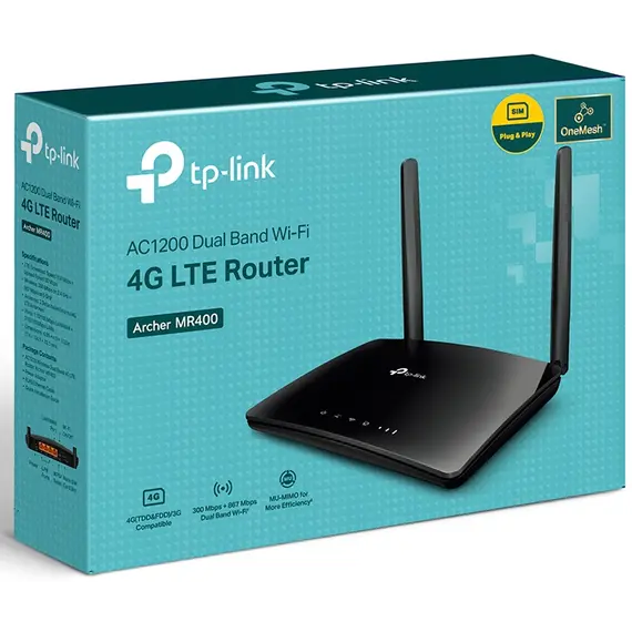 Wi-Fi როუტერი TP-Link Archer MR400 AC1200 Wireless Dual Band 4G LTE Router, 4 image - TechMall.geWi-Fi როუტერი TP-Link Archer MR400 AC1200 Wireless Dual Band 4G LTE Router, 4 image - TechMall.ge ,Wi-Fi როუტერი TP-Link Archer MR400 AC1200 Wireless Dual Band 4G LTE Router, 4 image - TechMall.ge