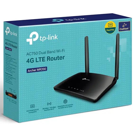 Wi-Fi როუტერი TP-Link Archer MR200 AC750 Wireless Dual Band 4G LTE Router, 4 image - TechMall.geWi-Fi როუტერი TP-Link Archer MR200 AC750 Wireless Dual Band 4G LTE Router, 4 image - TechMall.ge ,Wi-Fi როუტერი TP-Link Archer MR200 AC750 Wireless Dual Band 4G LTE Router, 4 image - TechMall.ge
