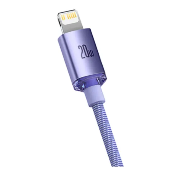კაბელი Baseus Crystal Shine Series Fast Charging Data Cable Type-C to IP 20W 1.2m CAJY000205, 3 image - TechMall.geკაბელი Baseus Crystal Shine Series Fast Charging Data Cable Type-C to IP 20W 1.2m CAJY000205, 3 image - TechMall.ge ,კაბელი Baseus Crystal Shine Series Fast Charging Data Cable Type-C to IP 20W 1.2m CAJY000205, 3 image - TechMall.ge