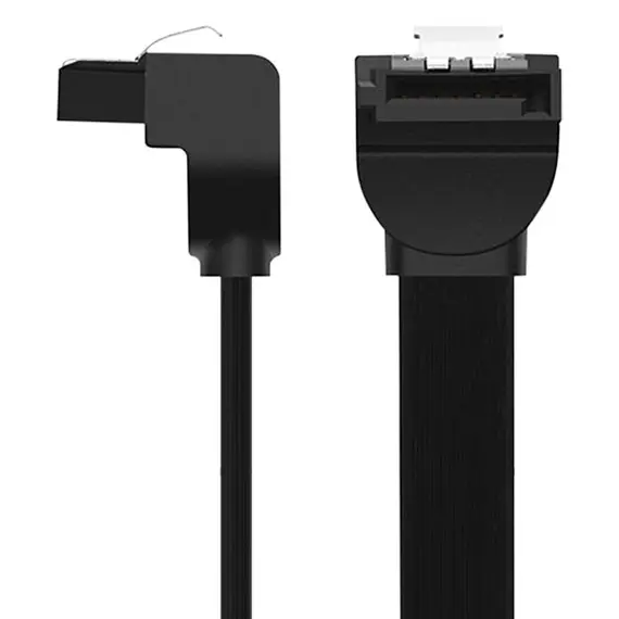 SATA კაბელი US217 (30797) SATA 3.0 Data Cable 90° Elbow Black 0.5M, 3 image - TechMall.geSATA კაბელი US217 (30797) SATA 3.0 Data Cable 90° Elbow Black 0.5M, 3 image - TechMall.ge ,SATA კაბელი US217 (30797) SATA 3.0 Data Cable 90° Elbow Black 0.5M, 3 image - TechMall.ge