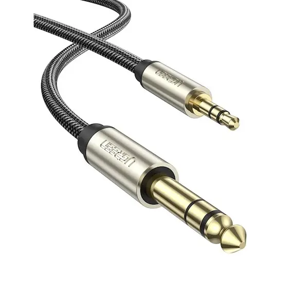 აუდიო კაბელი UGREEN (10630) 3.5mm to 6.35mm TRS Stereo Audio Cable 5m (Gray) - TechMall.geაუდიო კაბელი UGREEN (10630) 3.5mm to 6.35mm TRS Stereo Audio Cable 5m (Gray) - TechMall.ge ,აუდიო კაბელი UGREEN (10630) 3.5mm to 6.35mm TRS Stereo Audio Cable 5m (Gray) - TechMall.ge