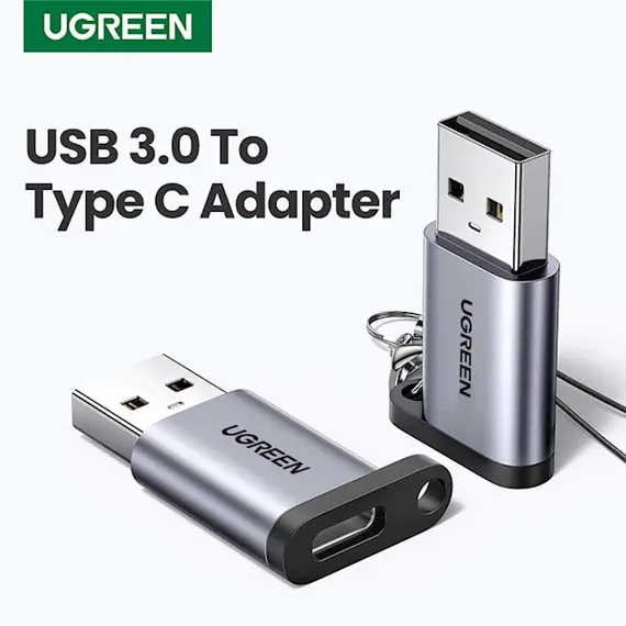 USB ადაპტერი UGREEN US276 (50533) USB3.0 to USB-C Adapter, Gray, 2 image - TechMall.geUSB ადაპტერი UGREEN US276 (50533) USB3.0 to USB-C Adapter, Gray, 2 image - TechMall.ge ,USB ადაპტერი UGREEN US276 (50533) USB3.0 to USB-C Adapter, Gray, 2 image - TechMall.ge