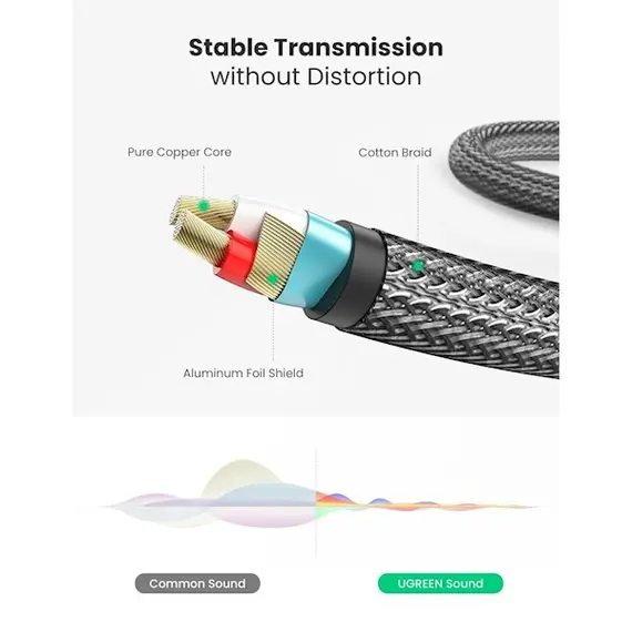 აუდიო კაბელი UGREEN (10630) 3.5mm to 6.35mm TRS Stereo Audio Cable 5m (Gray), 4 image - TechMall.geაუდიო კაბელი UGREEN (10630) 3.5mm to 6.35mm TRS Stereo Audio Cable 5m (Gray), 4 image - TechMall.ge ,აუდიო კაბელი UGREEN (10630) 3.5mm to 6.35mm TRS Stereo Audio Cable 5m (Gray), 4 image - TechMall.ge