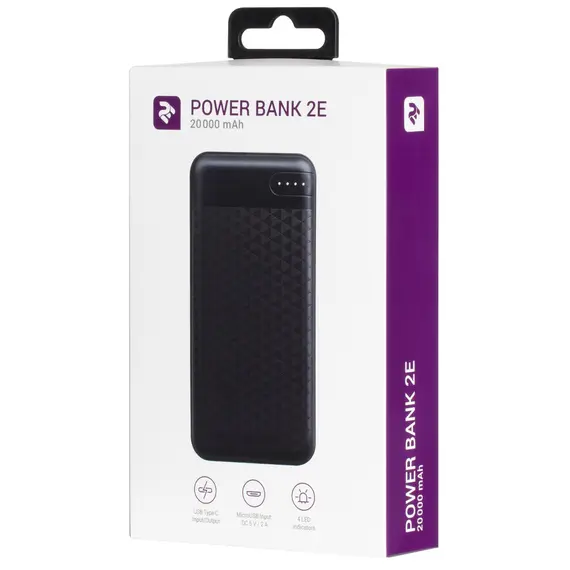 პორტატული დამტენი 2Е Power Bank 20000mAh, DC 5V, 2.1A, Type-C, MicroUSB, USB-А, black, 3 image - TechMall.geპორტატული დამტენი 2Е Power Bank 20000mAh, DC 5V, 2.1A, Type-C, MicroUSB, USB-А, black, 3 image - TechMall.ge ,პორტატული დამტენი 2Е Power Bank 20000mAh, DC 5V, 2.1A, Type-C, MicroUSB, USB-А, black, 3 image - TechMall.ge