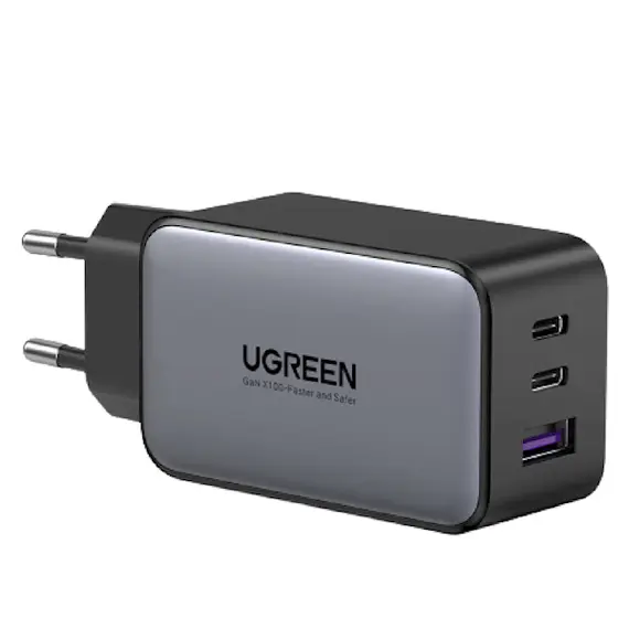 დამტენი UGREEN CD244 (10335), 65W, 2xUSB-C, Type-c, USB, Space Gray - TechMall.geდამტენი UGREEN CD244 (10335), 65W, 2xUSB-C, Type-c, USB, Space Gray - TechMall.ge ,დამტენი UGREEN CD244 (10335), 65W, 2xUSB-C, Type-c, USB, Space Gray - TechMall.ge