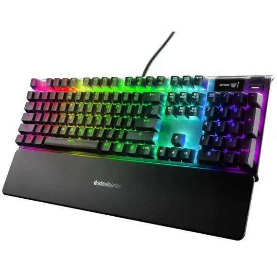 კლავიატურა SteelSeries Keyboard Apex Pro TKL (2023) RGB 104key OmniPoint Switch USB EN Black, 2 image - TechMall.geკლავიატურა SteelSeries Keyboard Apex Pro TKL (2023) RGB 104key OmniPoint Switch USB EN Black, 2 image - TechMall.ge ,კლავიატურა SteelSeries Keyboard Apex Pro TKL (2023) RGB 104key OmniPoint Switch USB EN Black, 2 image - TechMall.ge