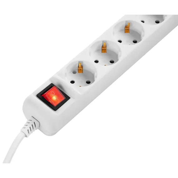 დენის დამაგრძელებელი 2E Power strip 5XSchuko with switch, 3G*1.5мм, 1.5m, white, 4 image - TechMall.geდენის დამაგრძელებელი 2E Power strip 5XSchuko with switch, 3G*1.5мм, 1.5m, white, 4 image - TechMall.ge ,დენის დამაგრძელებელი 2E Power strip 5XSchuko with switch, 3G*1.5мм, 1.5m, white, 4 image - TechMall.ge