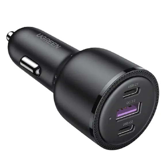მანქანის დამტენი UGREEN CD239 (20467), 69W, USB, 2xUSB-C, Type-c Black - TechMall.geმანქანის დამტენი UGREEN CD239 (20467), 69W, USB, 2xUSB-C, Type-c Black - TechMall.ge ,მანქანის დამტენი UGREEN CD239 (20467), 69W, USB, 2xUSB-C, Type-c Black - TechMall.ge