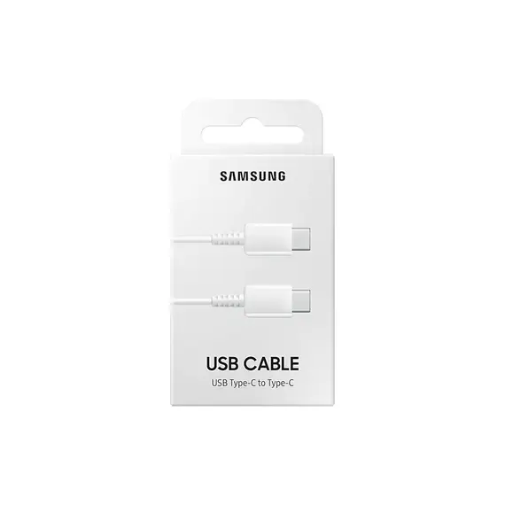 USB კაბელი Type-C  Samsung USB Type-C cable to USB Type-C (60 W) WHITE (EP-DA705BWRGRU), 3 image - TechMall.geUSB კაბელი Type-C  Samsung USB Type-C cable to USB Type-C (60 W) WHITE (EP-DA705BWRGRU), 3 image - TechMall.ge ,USB კაბელი Type-C  Samsung USB Type-C cable to USB Type-C (60 W) WHITE (EP-DA705BWRGRU), 3 image - TechMall.ge