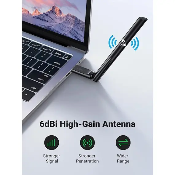 Wi-Fi ადაპტერი UGREEN CM496 (90339), Wifi Adapter, Black, 2 image - TechMall.geWi-Fi ადაპტერი UGREEN CM496 (90339), Wifi Adapter, Black, 2 image - TechMall.ge ,Wi-Fi ადაპტერი UGREEN CM496 (90339), Wifi Adapter, Black, 2 image - TechMall.ge