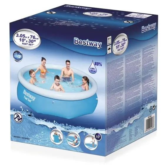 გასაბერი აუზი Bestway Fast Set Swimming Pool 3.05m X 76cm 57266, 3 image - TechMall.geგასაბერი აუზი Bestway Fast Set Swimming Pool 3.05m X 76cm 57266, 3 image - TechMall.ge ,გასაბერი აუზი Bestway Fast Set Swimming Pool 3.05m X 76cm 57266, 3 image - TechMall.ge