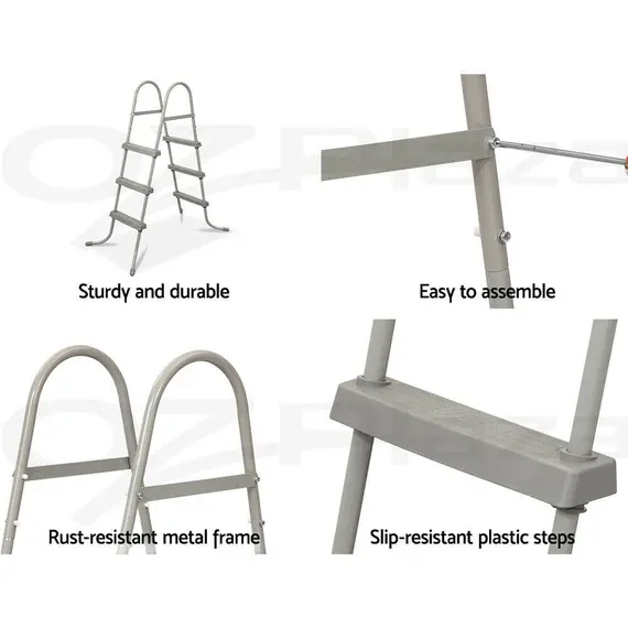 აუზის კიბე Bestway Above Ground Pool Ladder With Removable Steps 42 Inch 58335, 2 image - TechMall.geაუზის კიბე Bestway Above Ground Pool Ladder With Removable Steps 42 Inch 58335, 2 image - TechMall.ge ,აუზის კიბე Bestway Above Ground Pool Ladder With Removable Steps 42 Inch 58335, 2 image - TechMall.ge