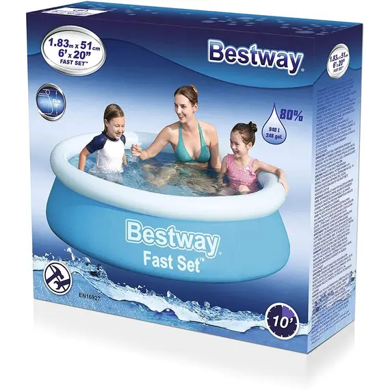 გასაბერი აუზი Bestway Fast Set Pool 1.83mx51cm 57392, 3 image - TechMall.geგასაბერი აუზი Bestway Fast Set Pool 1.83mx51cm 57392, 3 image - TechMall.ge ,გასაბერი აუზი Bestway Fast Set Pool 1.83mx51cm 57392, 3 image - TechMall.ge
