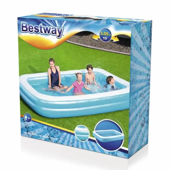 გასაბერი აუზი Bestway Blue Rectangular Pool 3.05mx1.83mx56cm 54009, 5 image - TechMall.geგასაბერი აუზი Bestway Blue Rectangular Pool 3.05mx1.83mx56cm 54009, 5 image - TechMall.ge ,გასაბერი აუზი Bestway Blue Rectangular Pool 3.05mx1.83mx56cm 54009, 5 image - TechMall.ge