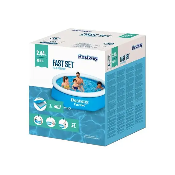 გასაბერი აუზი Bestway Fast Set Inflatable Swimming Pool Round 244x66xm, 3 image - TechMall.geგასაბერი აუზი Bestway Fast Set Inflatable Swimming Pool Round 244x66xm, 3 image - TechMall.ge ,გასაბერი აუზი Bestway Fast Set Inflatable Swimming Pool Round 244x66xm, 3 image - TechMall.ge